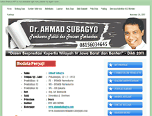 Tablet Screenshot of ahmadsubagyo.com